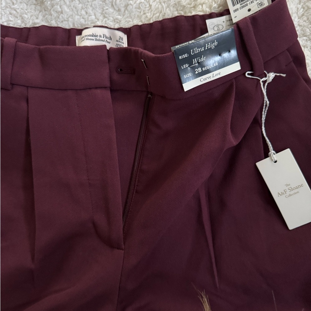 Abercrombie & Fitch Cream Women's Pants - Picture 3 of 4